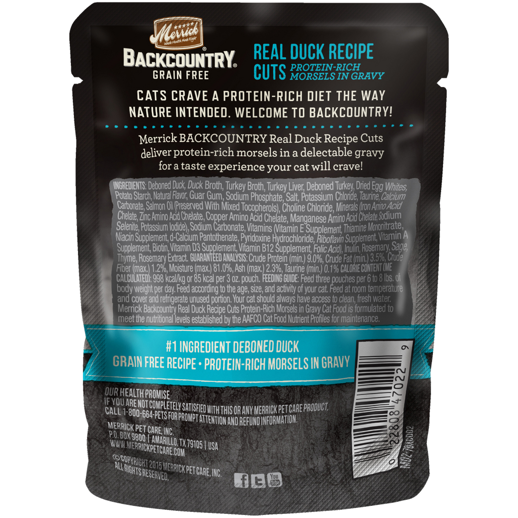 Merrick duck cat 2024 food