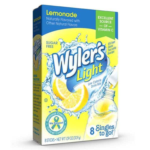 Wyler's Light Lemonade Singles To Go Drink Mix, 8 CT - Trustables
