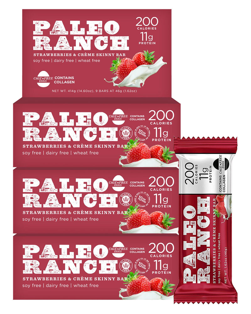 Strawberries & Crème, PALEO RANCH Skinny Bars - Trustables