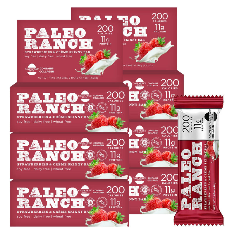 Strawberries & Crème, PALEO RANCH Skinny Bars - Trustables