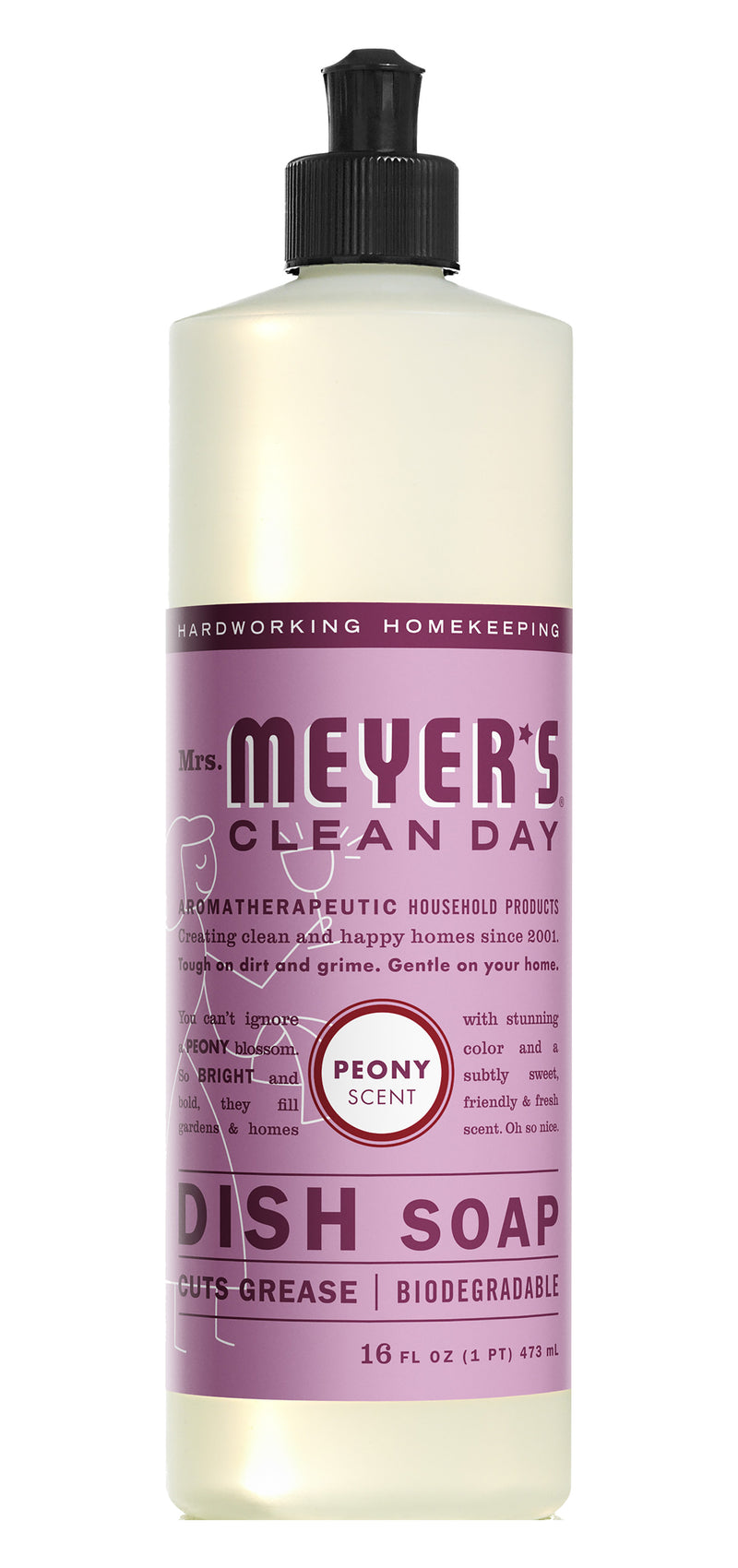 Mrs. Meyer's  Spring Dish Soap 3 Scent Variety, 1 Lilac, 1 Mint, 1 Peony, 1 CT - Trustables