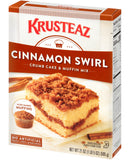 Krusteaz Cinnamon Swirl Crumb Cake & Muffin Mix, 21 OZ - Trustables