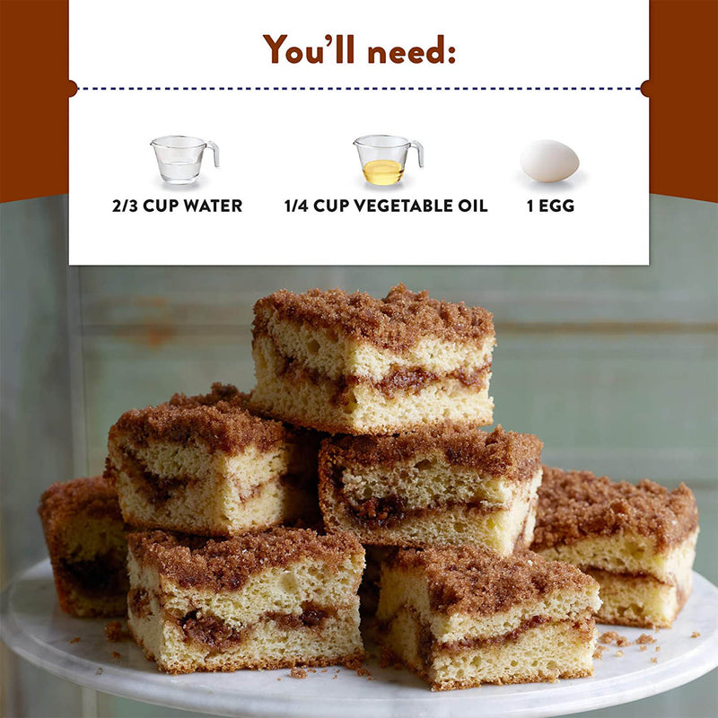 Krusteaz Cinnamon Swirl Crumb Cake & Muffin Mix, 21 OZ - Trustables