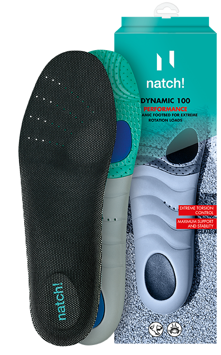 Natch Dynamic 100 Performance Insoles (EU 40) (USW 9.5, USM 7), 1 CT - Trustables
