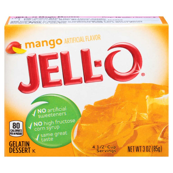 Jell-O Mango Gelatin Dessert Mix, 3 oz