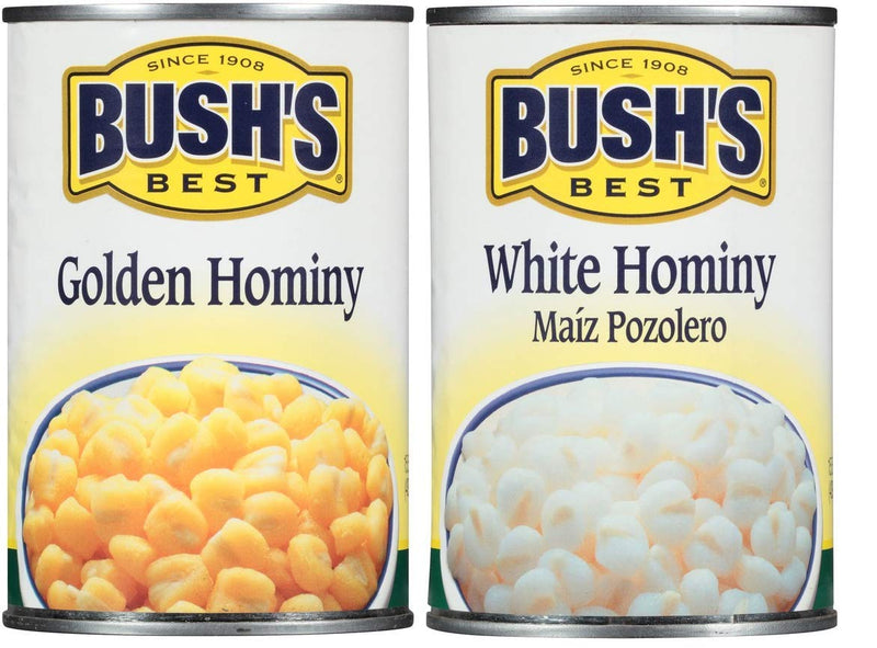 Bush's Best Baked Beans Variety Pack, 3 Golden Hominy Beans, 3 White Hominy Beans, 1 CT - Trustables
