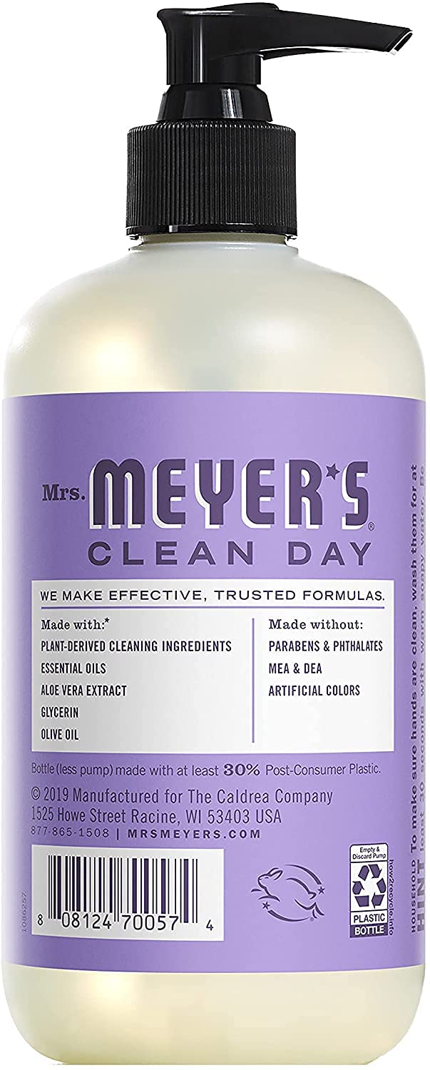 Mrs. Meyer's Hand Soap Variety Pack, 1 Mint, 1 Lilac, 1 Daisy, 1 Rose, 1 CT - Trustables