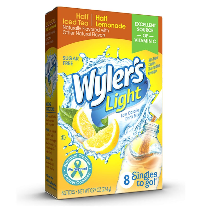 Wyler's Light Half Iced Tea/ Half Lemonade Singles To Go Drink Mix, 8 CT - Trustables