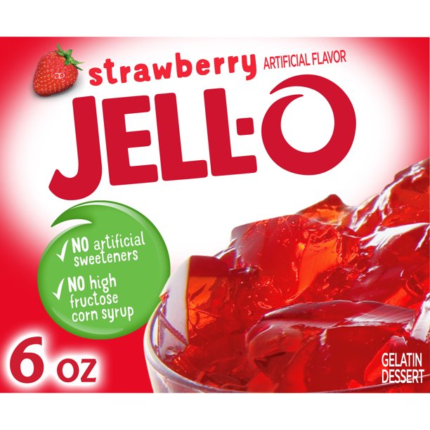 Strawberry Jell-O Gelatin Dessert, Strawberry Jell-O, Strawberry Jello