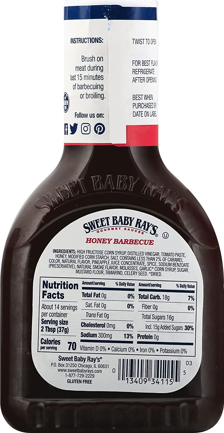Honey flavored BBQ sauce, Honey flavored barbeque sauce, BBQ sauce with honey