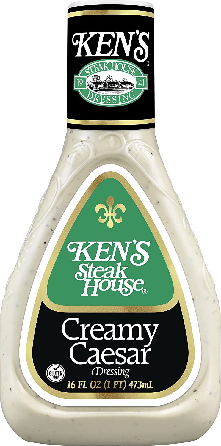 Ken's Steak House Creamy Caesar Dressing, 16 Ounce - Trustables