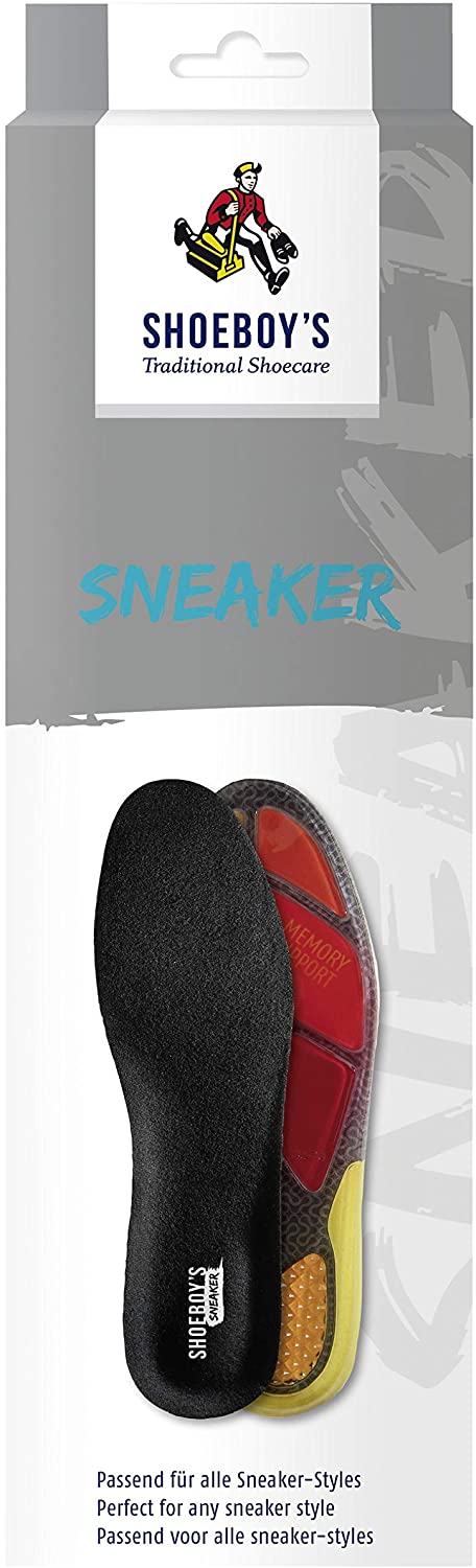 Shoeboy’s Sneaker Gel Insoles - Balanced Pressure Distribution & Added Comfort - US Women’s 7.5 (EU 38) - Trustables