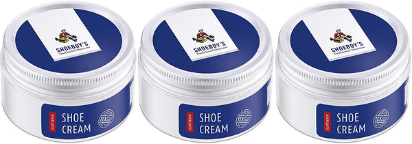 Shoeboy's Shoe Cream Polish Variety Pack, 1 Light Brown 50 ML, 1 Black 50 ML, 1 Opaque White 50 ML, 1 CT - Trustables