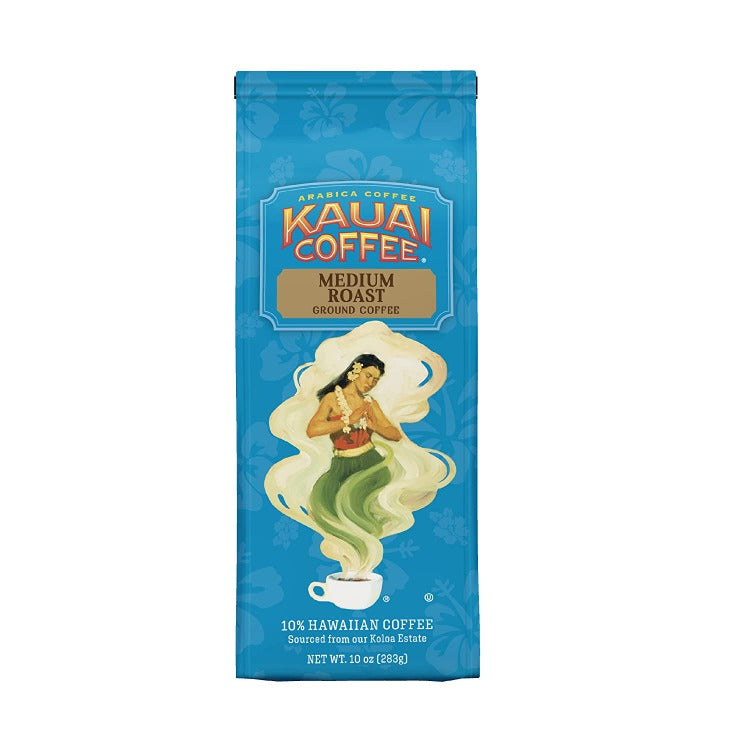Kauai Coffee Medium Roast Ground Coffee, Kauai Medium Roast Ground Coffee, Kauai Coffee Medium Roast 10oz