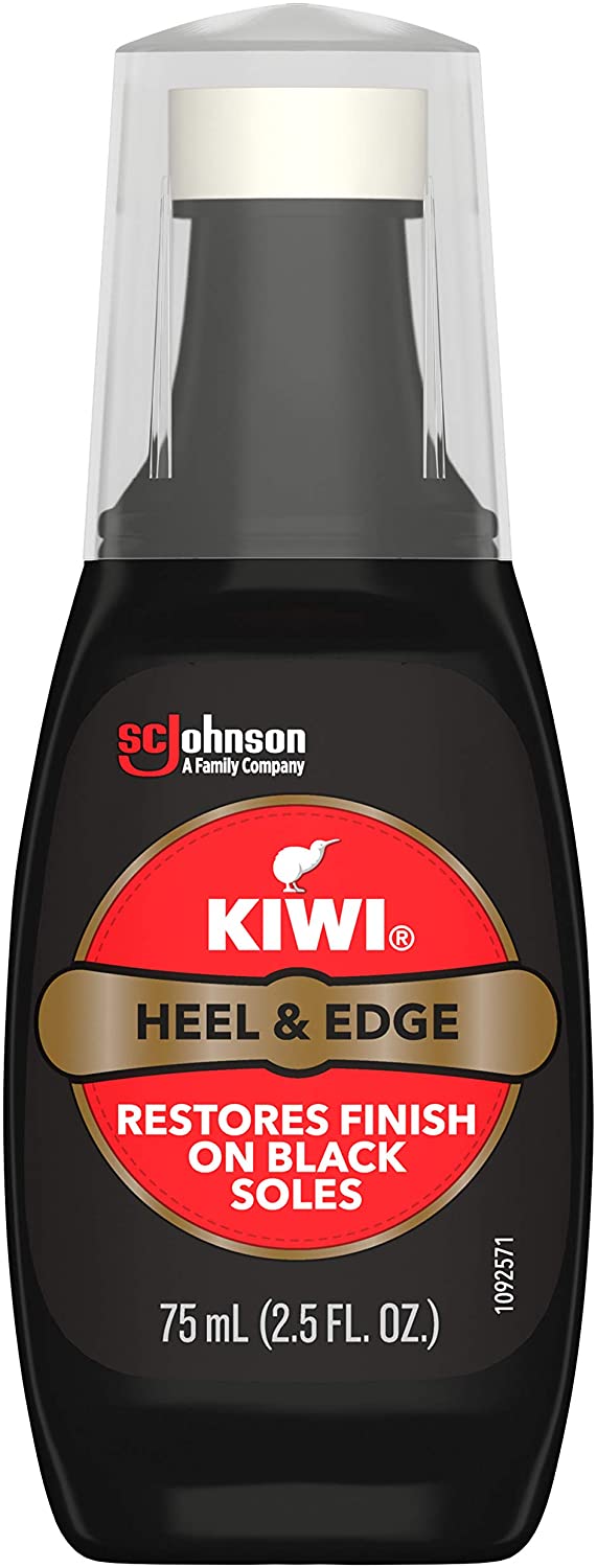 KIWI Heel & Edge Shoe Polish, Black , 2.5 OZ - Trustables