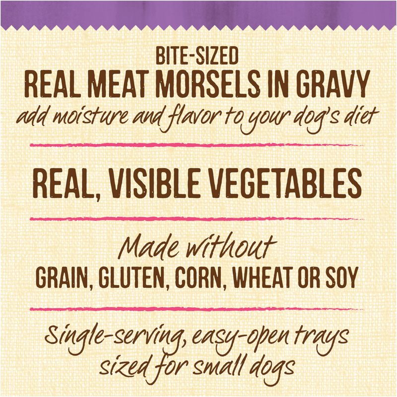 Merrick Lil' Plates Grain Free Small Breed Wet Dog Food Itsy Bitsy Beef Stew, 3.5 OZ - Trustables