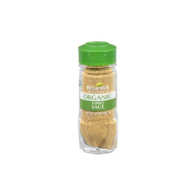 McCormick Gourmet Organic Sage, Rubbed, 0.75 OZ - Trustables