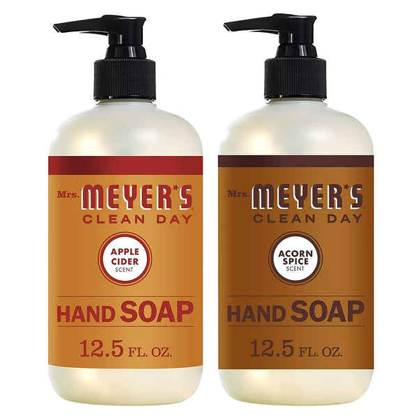Mrs. Meyer's Hand Soap Variety Pack, 1 Apple Cider, 1 Acorn Spice, 1 CT - Trustables