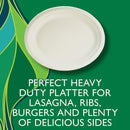 Hefty EcoSave Compostable Paper Plates, Large Oval Platter, 10 CT - Trustables