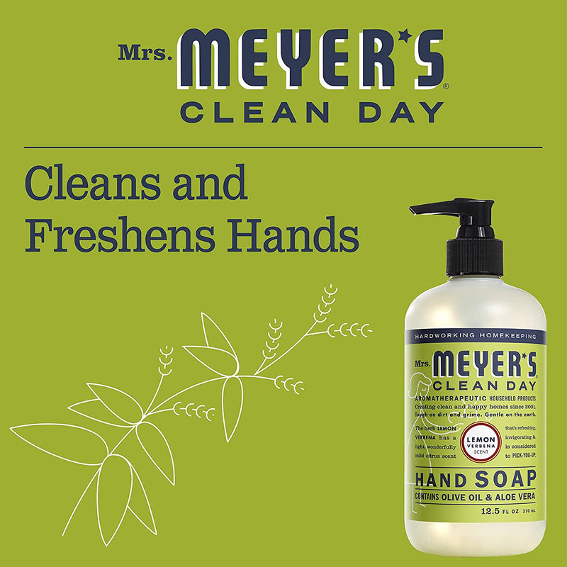 Mrs. Meyer's Liquid Hand Soap Lavender & Lemon Verbena 12.5 oz Each, 2 Count - Trustables