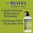 Mrs. Meyer's Hand Soap Variety Pack of 12.5 OZ Lemon Verbena Basil Lavender, 3 CT - Trustables