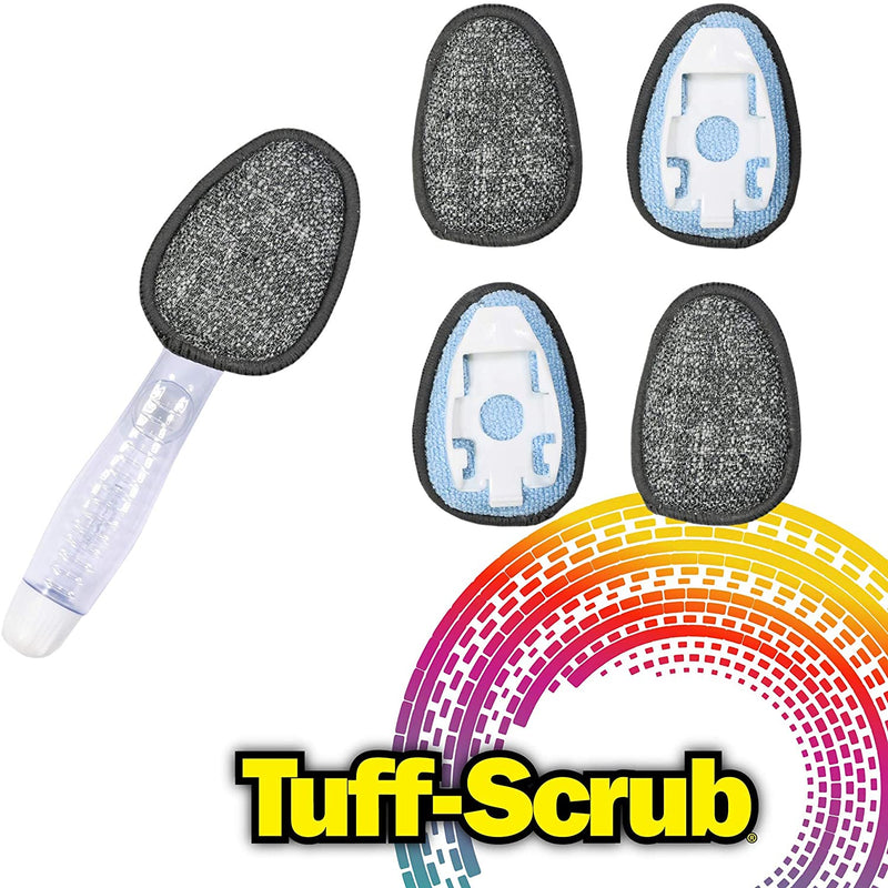 A&H Tuff-Scrub Dish Wand with 4 extra Refill Pads, 1 CT - Trustables