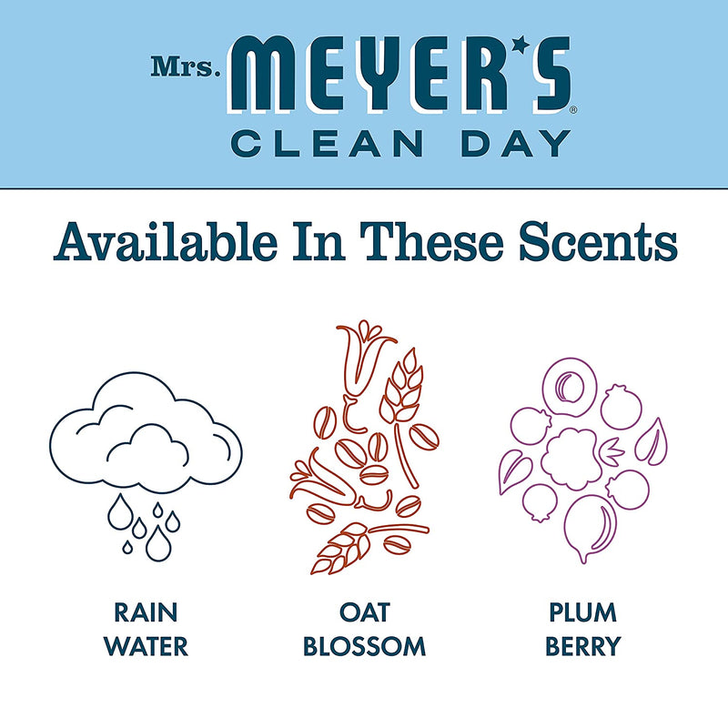 Mrs. Meyer's  Mrs. Meyer's  Liquid Hand Soap 3 Scent Variety Pack, 1 Rainwater, 1 Oat Blossom, 1 Plumberry, 1 CT - Trustables