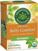 Traditional Medicinals Organic Belly Comfort Peppermint Tea, 16 Tea Bags - Trustables