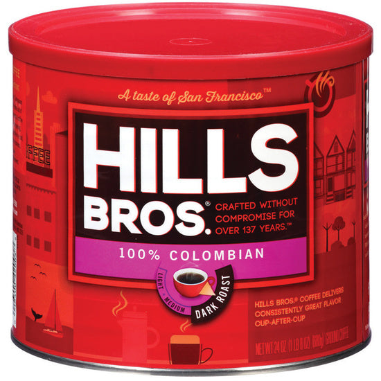 Hills Bros 100% Columbian Coffee,24oz Hills Bros 100% Columbian Coffee