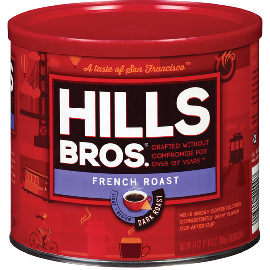 Hills Bros French Roast Coffee, 24oz Hills Bros French Roast Coffee