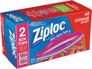 Ziploc Double Zipper Storage Bag, Quart, 48 CT - Trustables