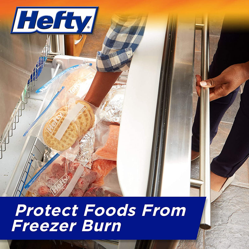 Hefty Slider Freezer Storage Bags, Gallon size, 60 Count, Clear
