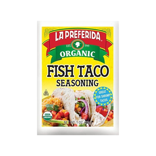 La Preferida Organic Fish Taco Seasoning, 1 OZ - Trustables