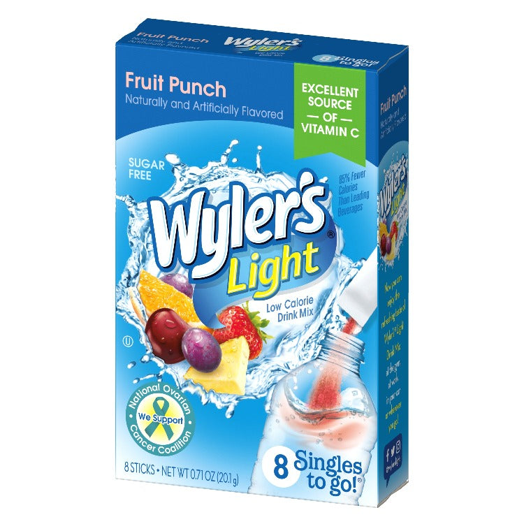 Wyler's Light Fruit Punch Singles To Go Drink Mix, 8 CT