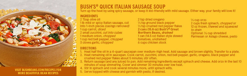 Great Northern Bean Recipe for Italian sausage soup