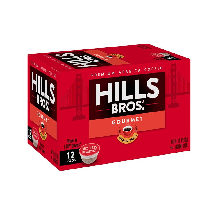 Hills Bros Gourmet Medium Roast Single Serve Coffee Pods