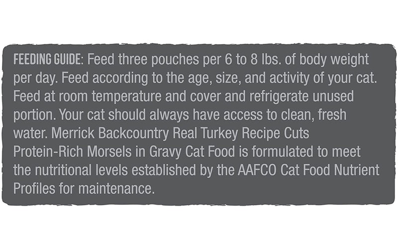 Merrick Backcountry Grain Free Real Meat Wet Cat Food Turkey, 3 OZ - Trustables
