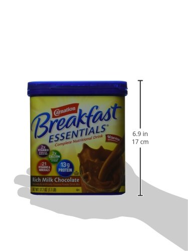 Carnation Milk Chocolate Breakfast Essentials Complete Nutrition Drink 17.7ox, Carnation Milk Chocolate Breakfast Essentials Complete Nutrition Drink 1.1lb