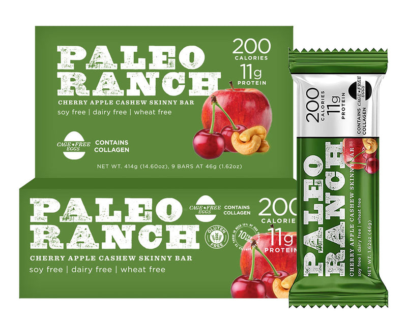 Cherry Apple Cashew, PALEO RANCH Skinny Bars - Trustables