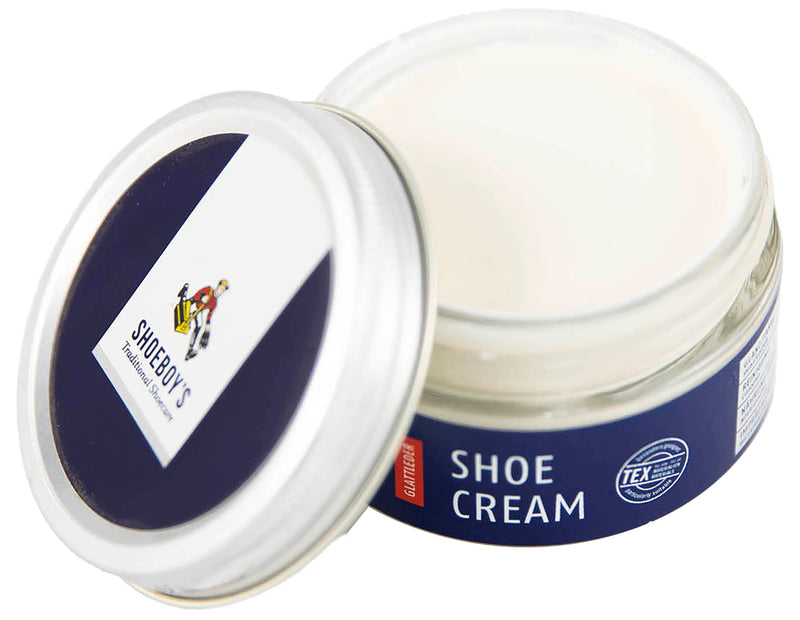 Shoeboy's Shoe Cream Polish, Cream - Nourishes, Protects & Freshens Color for High Quality Smooth Leathers - 50 ML Glass Jar - Trustables
