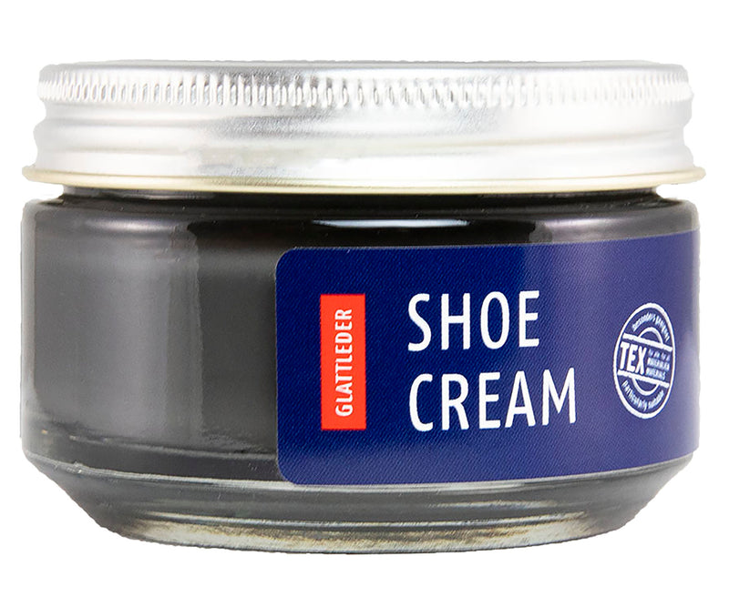 Shoeboy's Shoe Cream Polish, Dark Grey - Nourishes, Protects & Freshens Color for High Quality Smooth Leathers - 50 ML Glass Jar - Trustables