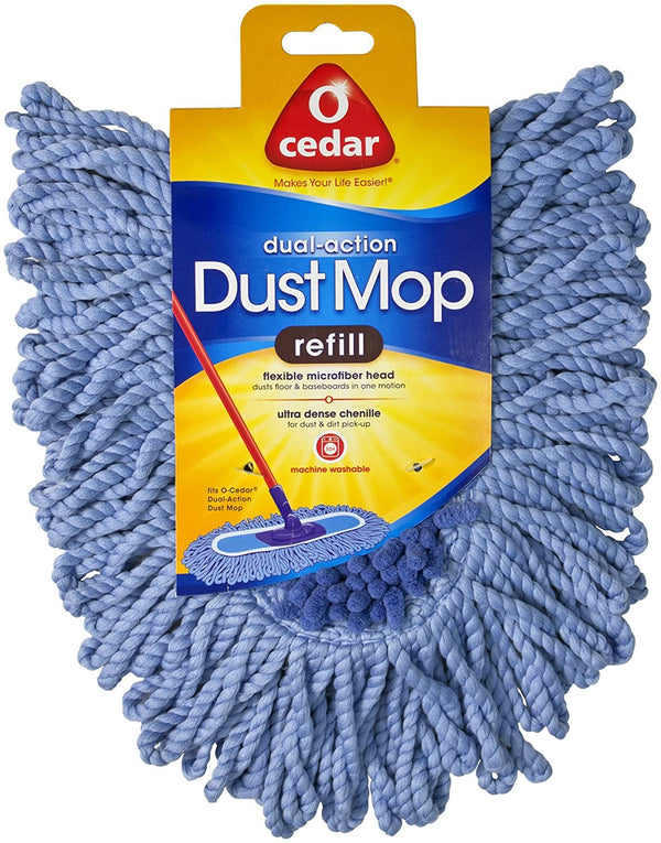 O-Cedar Dual-Action Wood Floor Dust Mop Refill, 1 CT - Trustables