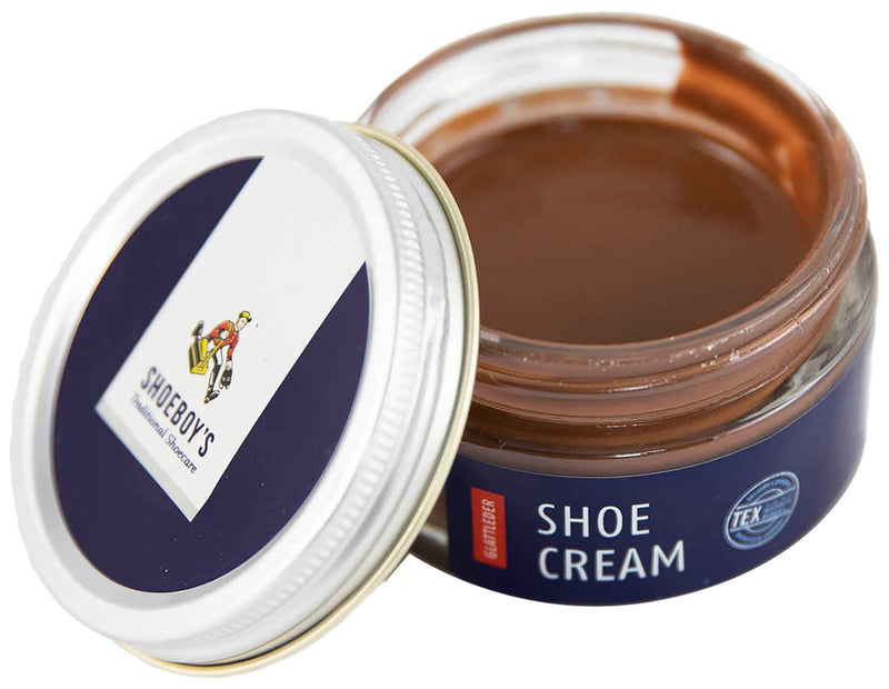 Shoeboy's Shoe Cream Polish, Gabardine - Nourishes, Protects & Freshens Color for High Quality Smooth Leathers - 50 ML Glass Jar - Trustables