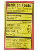 Louisiana Tabasco Peppers in Vinegar, 6 FL OZ Glass Bottle