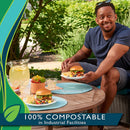 Hefty EcoSave 10-1/8" Compostable Plates, 16 CT - Trustables