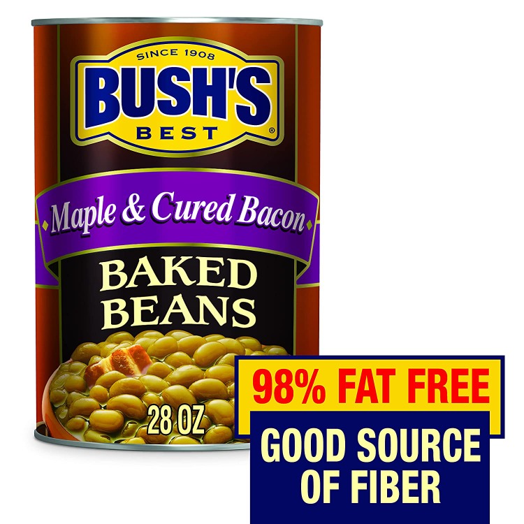 BUSH'S BEST Canned Maple and Cured Bacon Baked Beans