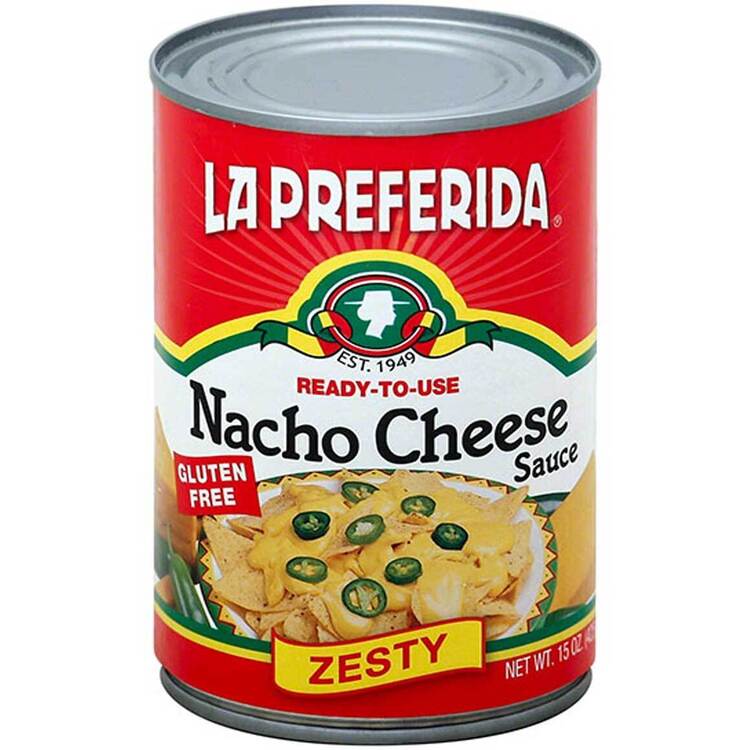 La Preferida Nacho Cheese, la Preferida Cheese, Zesty Nacho Cheese, Canned nacho cheese