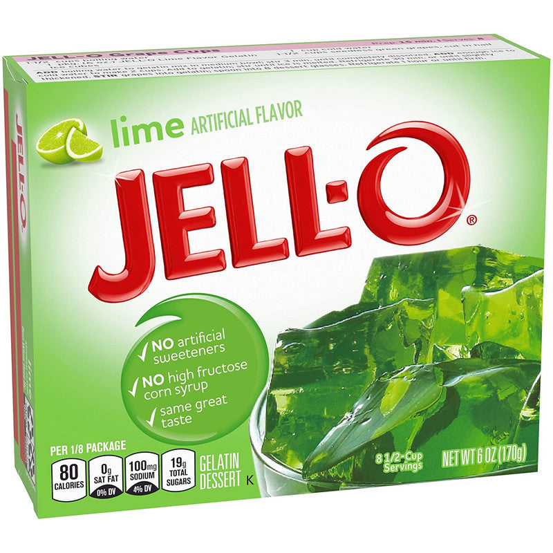 Jell-O Gelatin Dessert Lime, 6 OZ - Trustables