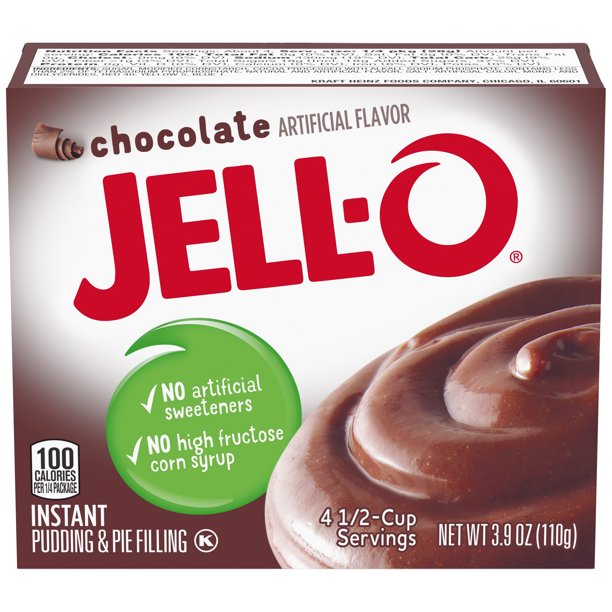 Jell-O Instant Pudding Mix, Chocolate, 3.9 OZ - Trustables