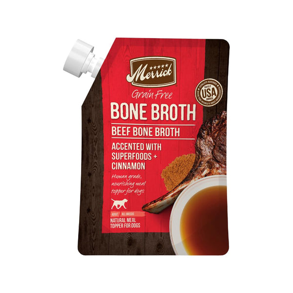 Merrick bone broth, bone broth, bone broth dog food topper